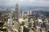 twin towers from kl tower
