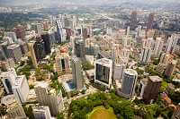 View from KL tower  four